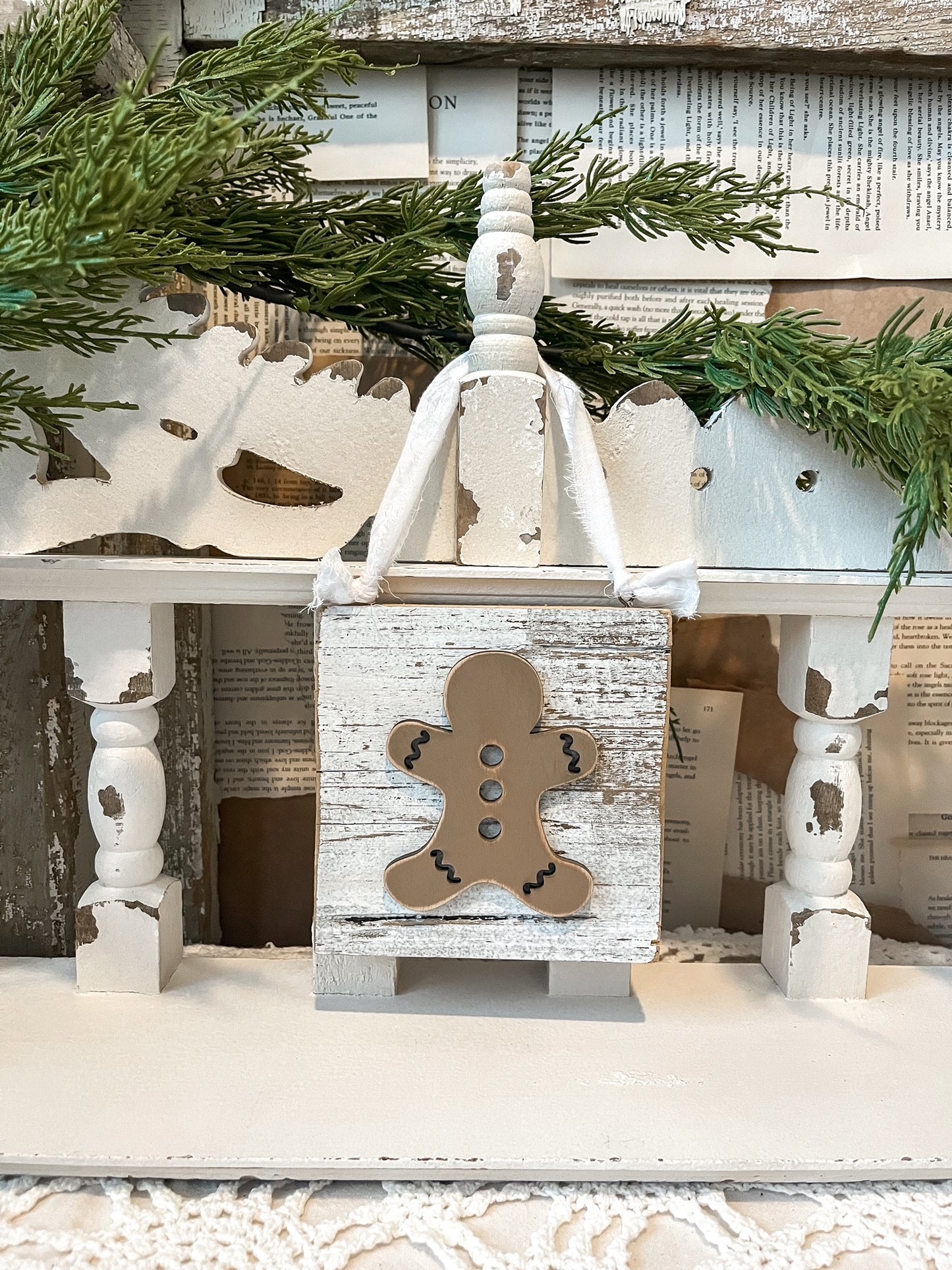 Wood Gingerbread Ornament