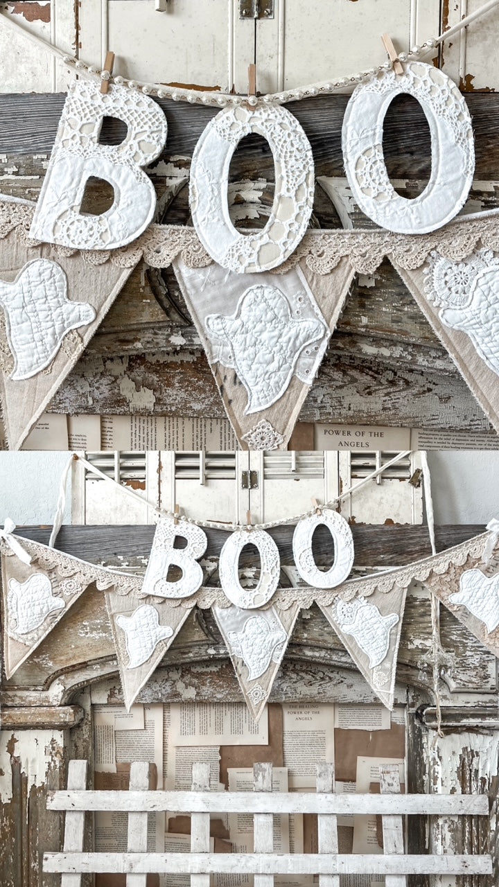 Grain Sack Ghost Garland