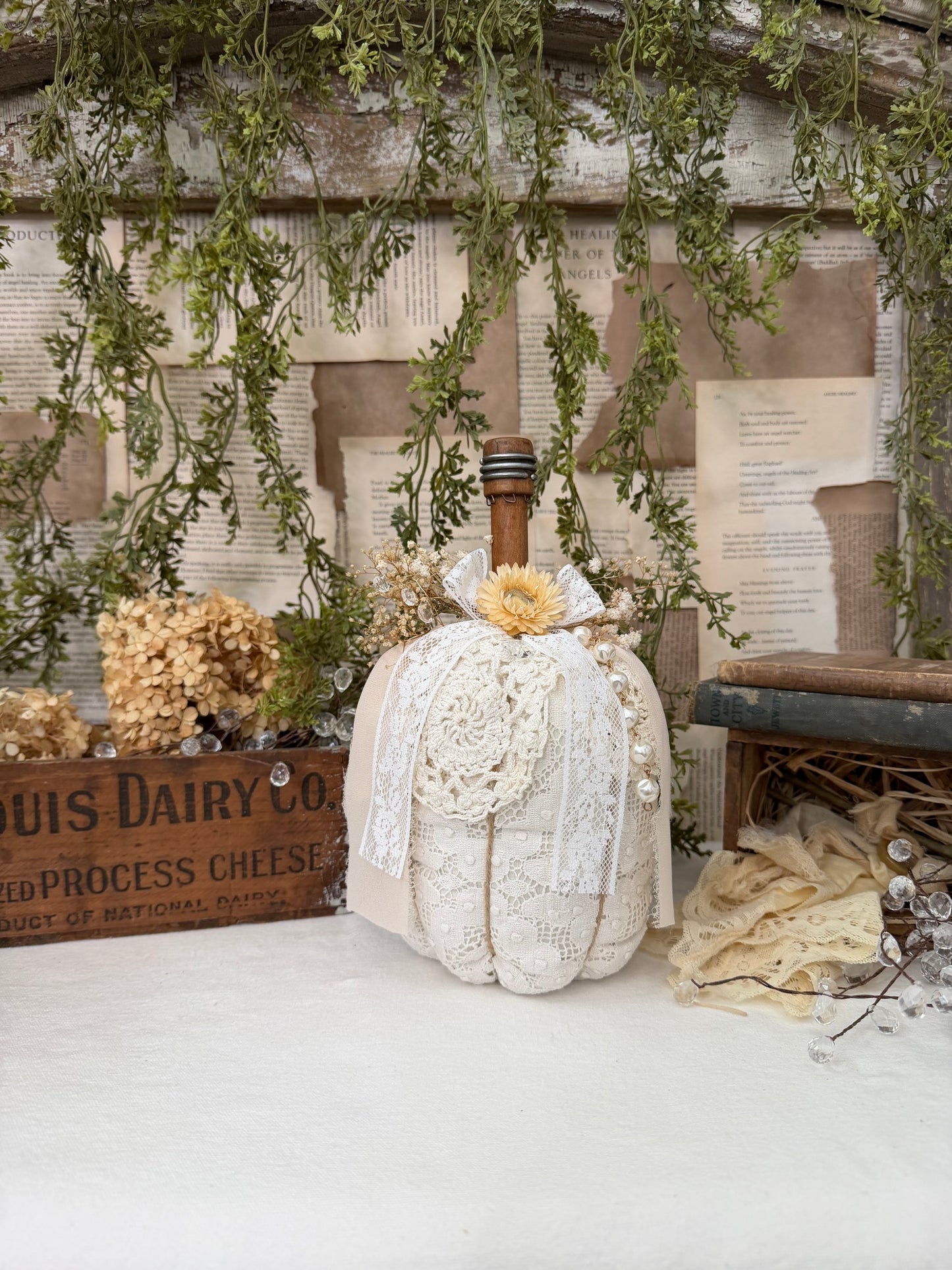 Lace Spool Pumpkin