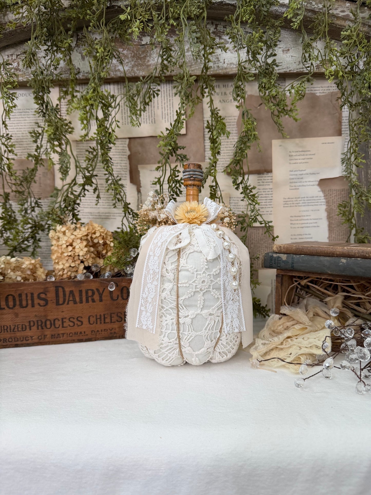 Lace Spool Pumpkin