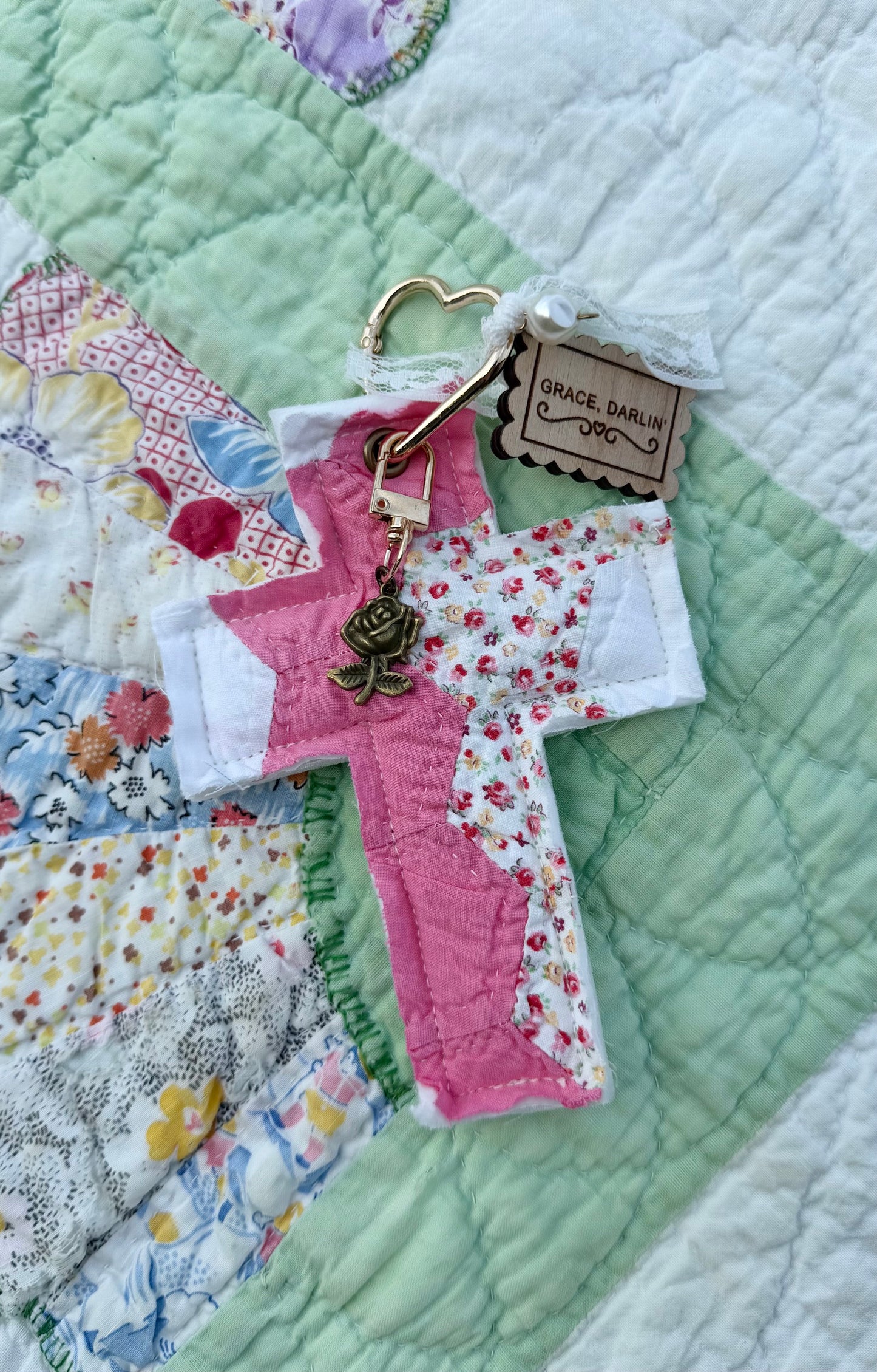 Cross Bag Charm