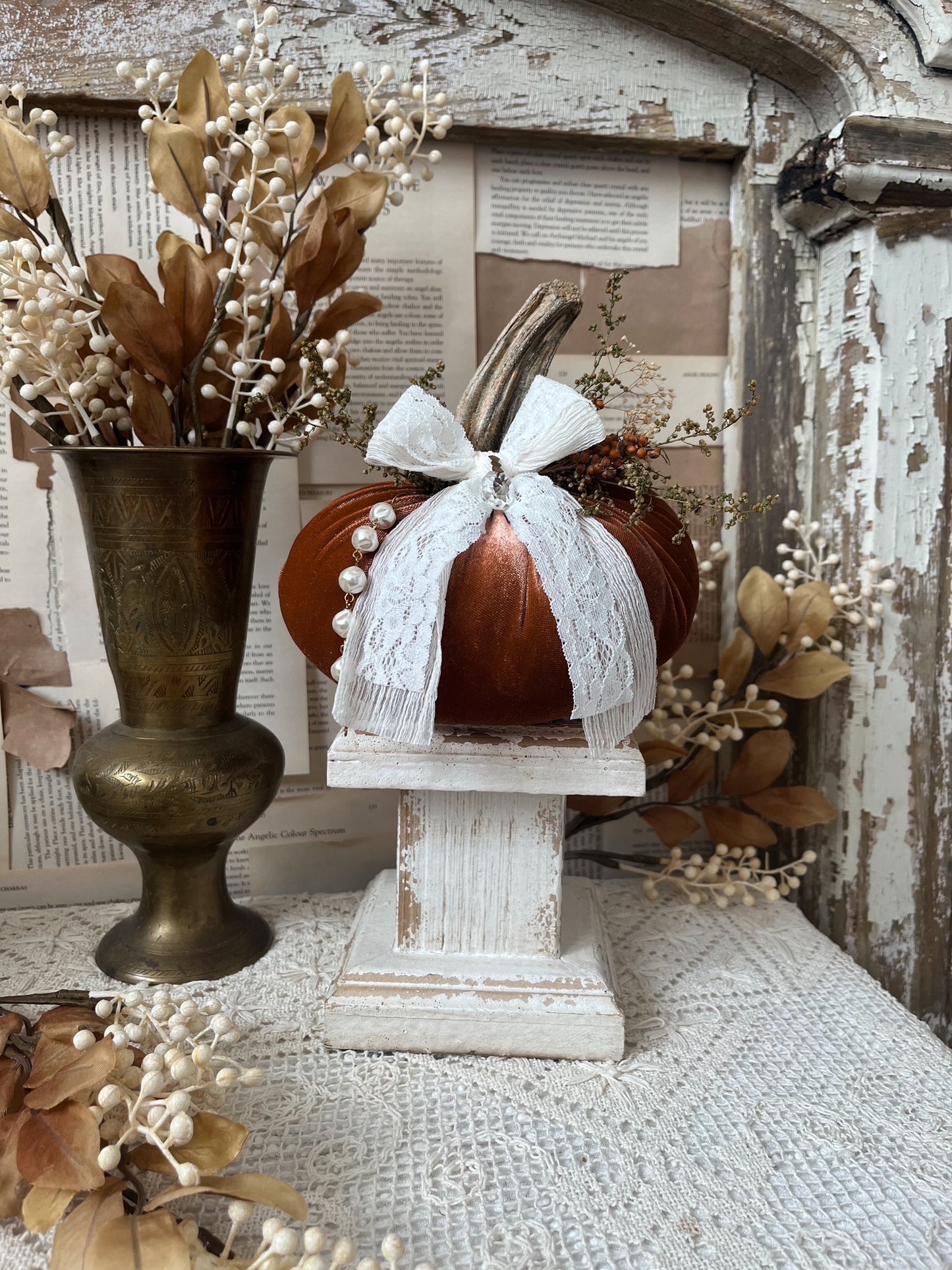 Orange Velvet Pumpkin