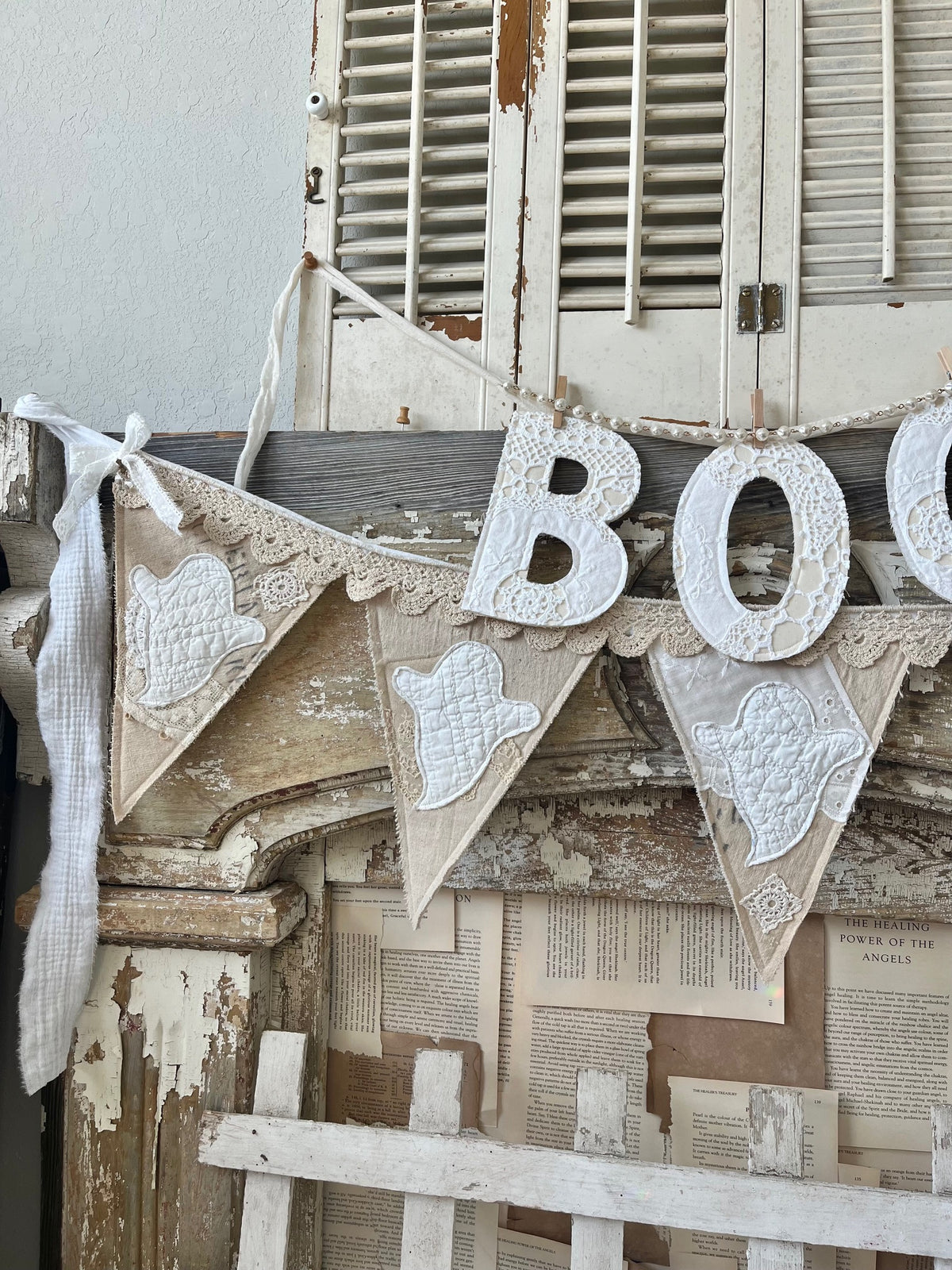 Grain Sack Ghost Garland