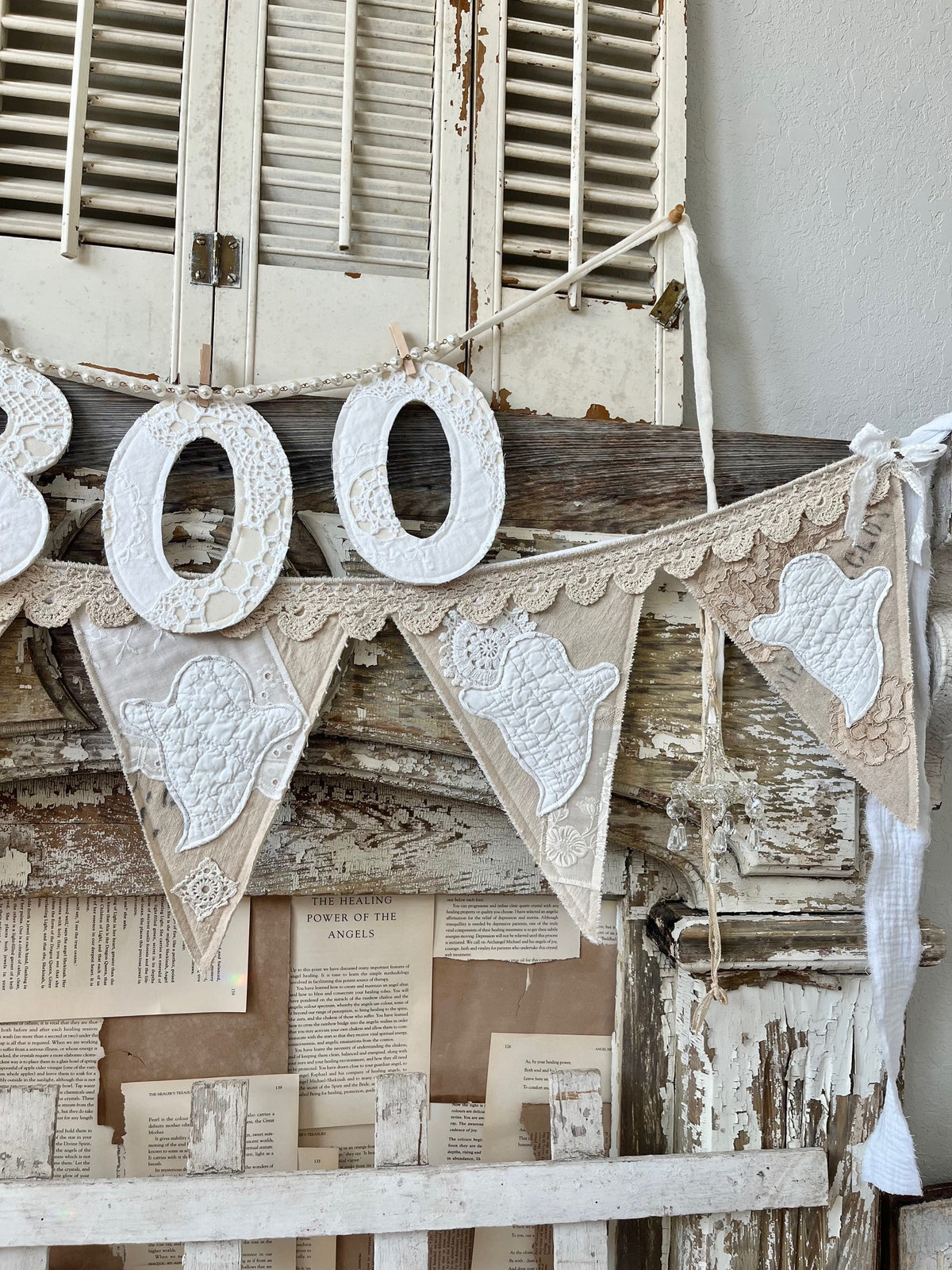 Grain Sack Ghost Garland
