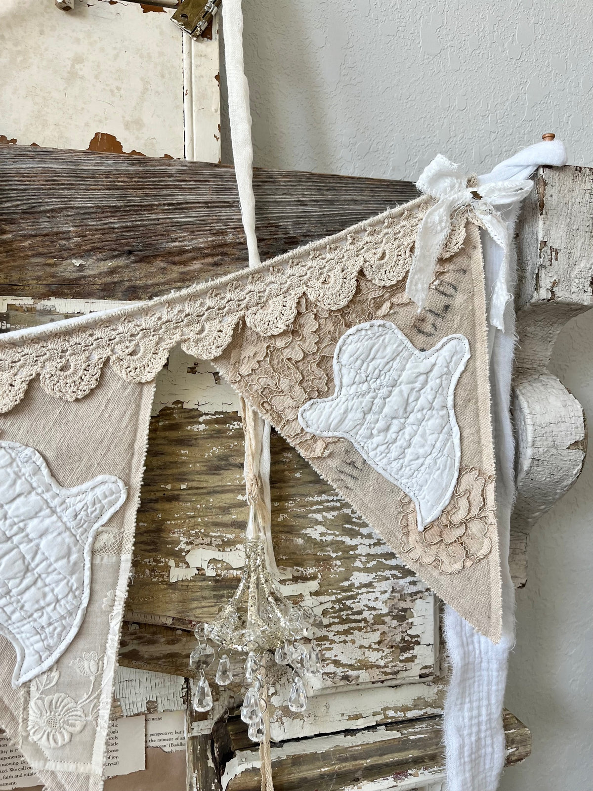 Grain Sack Ghost Garland