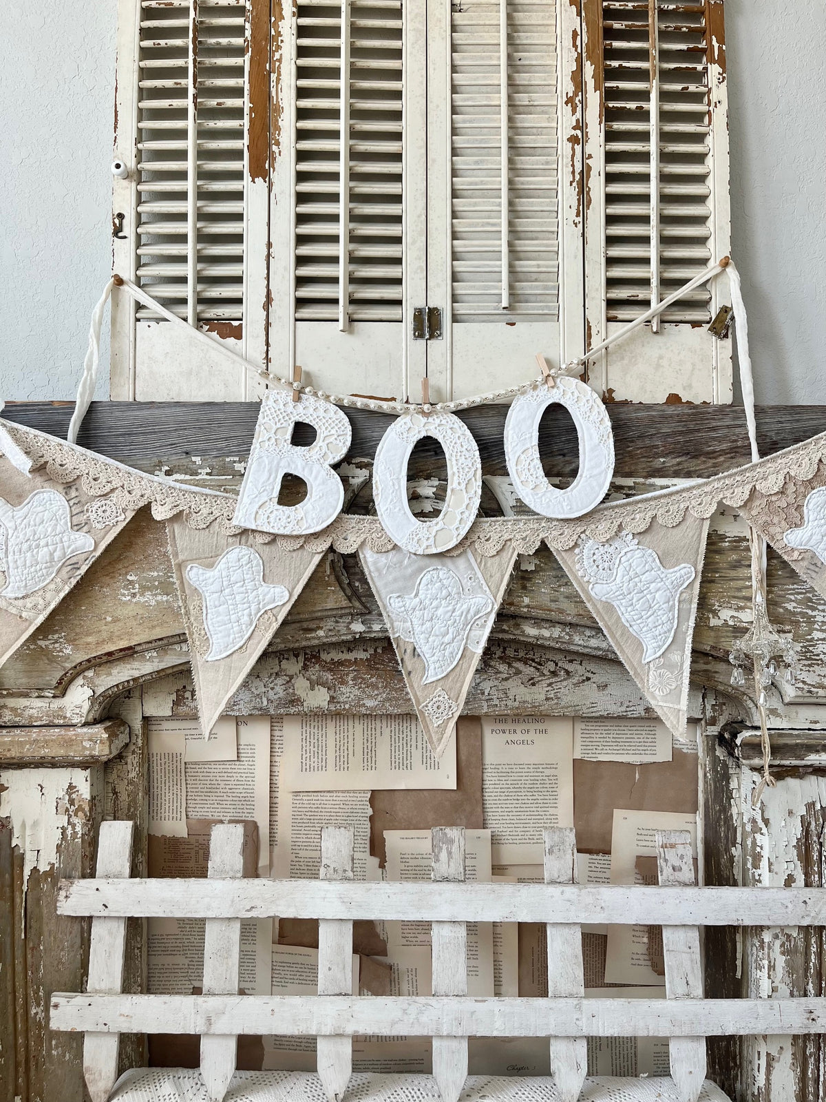 Grain Sack Ghost Garland